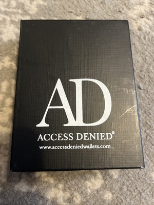 Access Denied Genuine Leather Slim Bifold Wallets For Men - Cognac Smooth