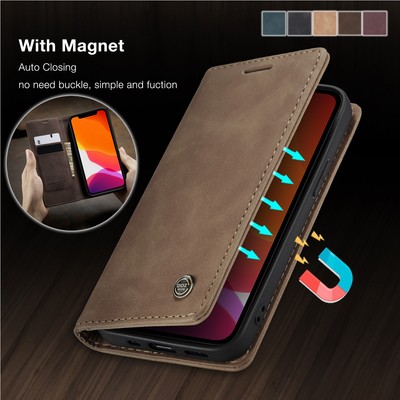 Hülle für Samsung Galaxy Leder Magnet Handy Tasche Schutz Flip Case Wallet Cover