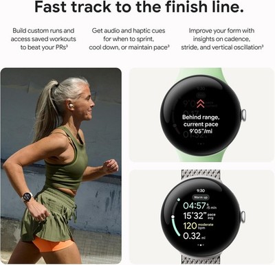 Google Pixel Watch 3 45mm GPS + Wi-Fi + Bluetooth - All Colors - A