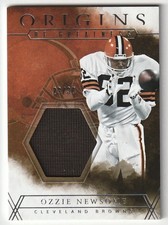 2016 Panini Origins Ozzie Newsome Jersey Memorabilia # /30 Origins of Greatness