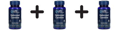3 x Life Extension Optimized Carnitine - 60 caps (444,17 EUR/kg)