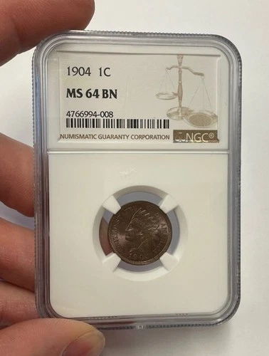 U.S. - 1904 Indian Cent (NGC MS 64 BN) - Very Nice!