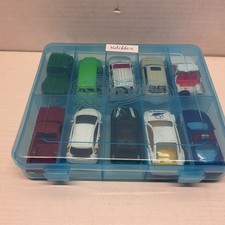 Vintage Lot Of 10 Mixed Diecast Matchbox With Case