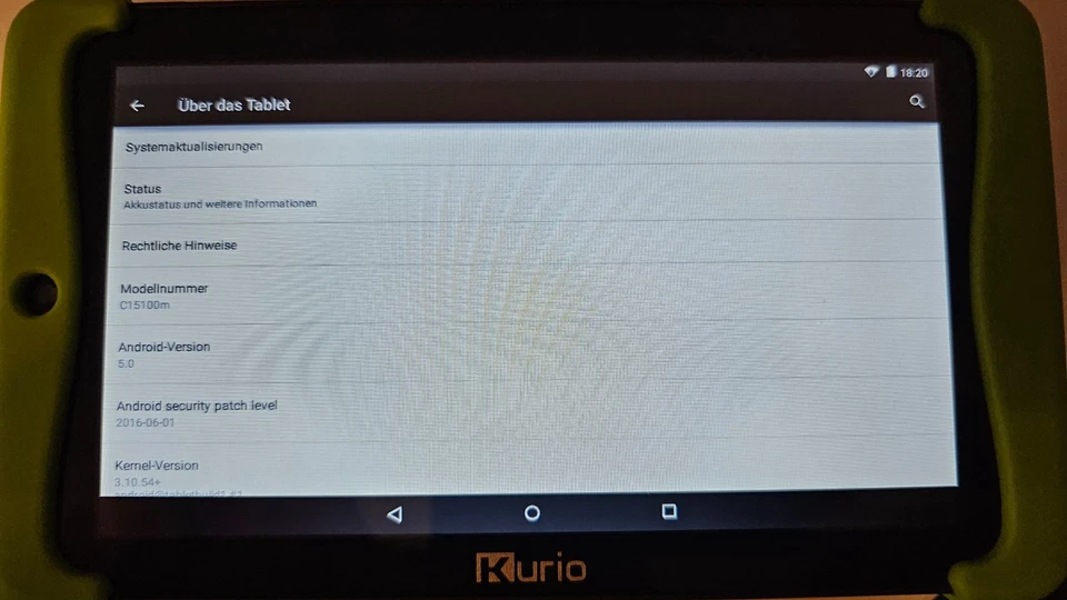 Kurio Tab 2 Motion Edition Kinder Tablet grün mit Schutzhülle und OVP - Bild 4 von 4