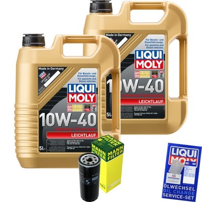 INSPEKTIONSKIT FILTER LIQUI MOLY ÖL 10L 10W-40 für Audi A6 Avant 4B C5 S6
