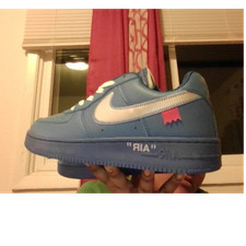 Nike Air Force 1 Off White University Blue Lo...