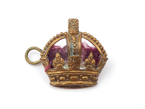 Original WWII British Army Officer Crown Insignia