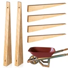 4 Pcs Wheelbarrow Wedge Wood Wedges Wheelbarrow Parts for Trailer Wagon Home ...