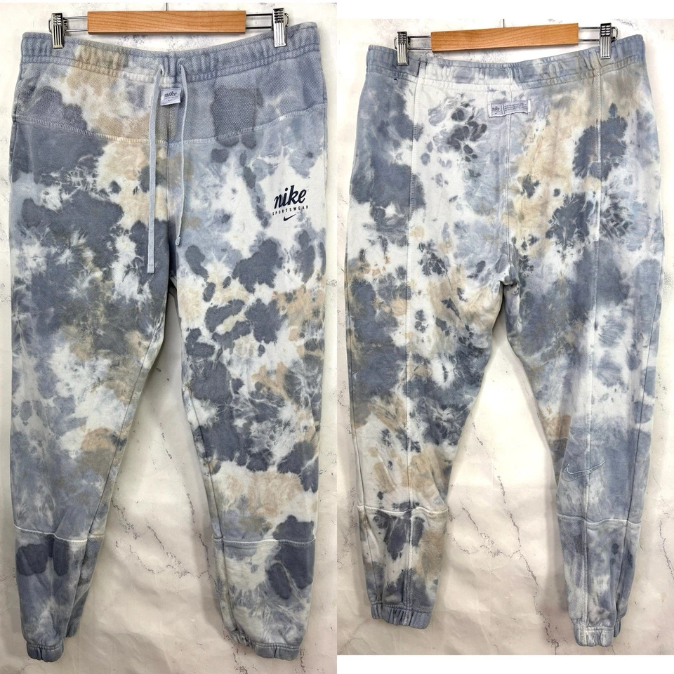 Pantalones de chándal Nike Swoosh ropa deportiva club polar para hombre talla L tie dye salón calle Foto 2 de 4