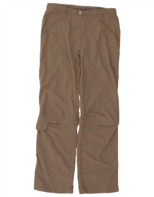 JACK WOLFSKIN Womens Straight Cargo Trousers UK 12/14 Medium W30 L31 Grey CG19