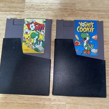 Yoshi and Yoshi’s Cookie Nintendo NES Lot - Authentic- Tested & Working