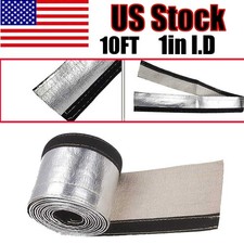 1 Id 10ft Heat Shield Sleeve Insulated Wire Hose Cover Wrap Loom Tube Usa 1 Id 10ft Heat Shield Sleeve Insulated Wire Hose Cover Wrap Loom Tube Usa