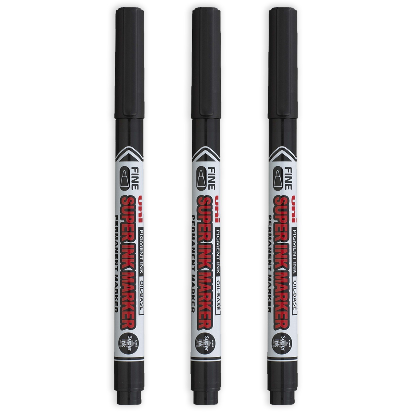 Uni Super Ink Marker Black Permanent CD DVD Fabric Laundry m