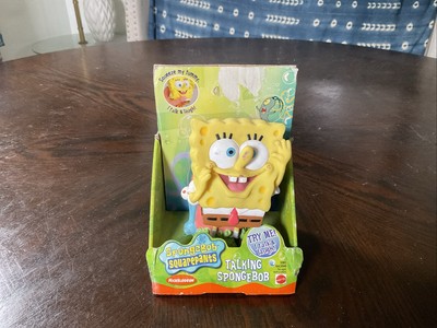 Mattel Talking Spongebob Squarepants Vinyl Figure New/sealed (Damaged Nose)