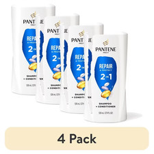 Pantene Pro-V 2in1 Shampoo Conditioner Repair Protect 4 Pack 17.9 oz Set Hair