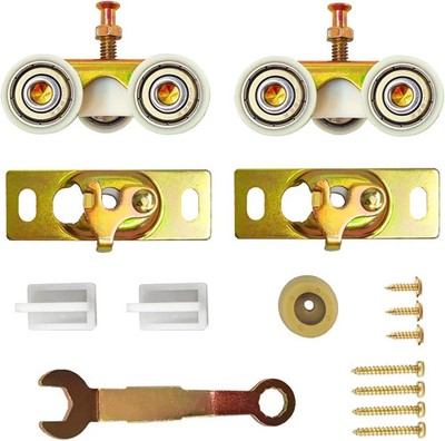 2 Pack Pocket Door Frame Roller,Sliding Top Hanger Rollers Uesd...