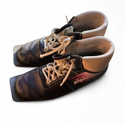 Vintage Alpina Blue Cross Country Ski Boots EU Size 42