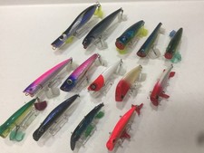 Topwater Saltwater Lure 14-piece Set Popper, etc. KJ1T11 PB