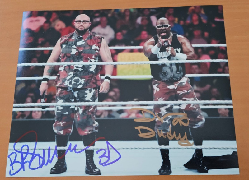 Dudley Boyz Signed 8x10 Photo COA WWE autograph WWF ECW Tag Team Champs