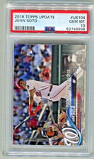 Juan Soto 2018 Topps Update Series Rookie Debut #US104 (RC) GEM PSA 10