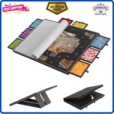 2000 Piece Foldable Tilting Puzzle Board with Drawers Felt Cover Portable Table.