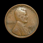 1924-S Lincoln Wheat Cent Very Good (VG) Coin Solid coin