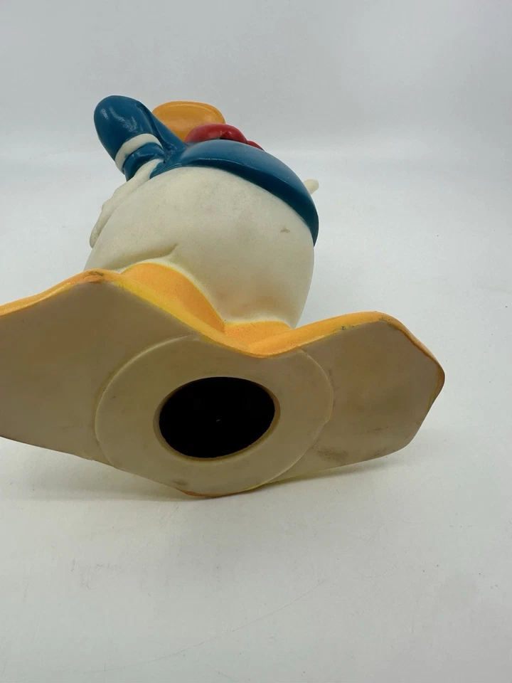 Vintage Disney Donald Duck Coin Bank Piggy Bank by Illco 11” Walt Disney Co. - Image 3 of 4