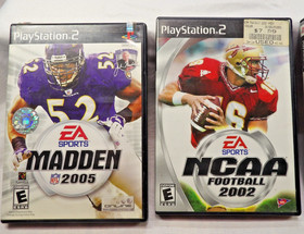 Qty4Play Station 2 Games Madden Football 2005 MLB 10 MLB 2K10 NCAA 2002 Football