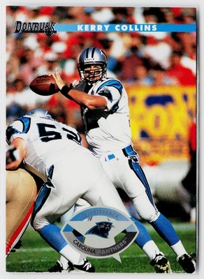 1996 Donruss #74 Kerry Collins (w/ Matt Elliott)