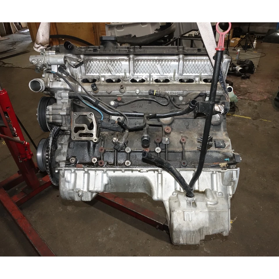 Bloque de montaje del motor 98-00 BMW E36 M Z3 Roadster cupé M3 S52 6 cilindros S52B32 OEM Foto 2 de 4