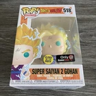 Funko POP! Dragon Ball Z #518 Super Saiyan 2 Gohan GameStop GITD Box Damage