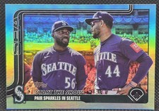 2025 Topps Update Julio Rodriguez Randy Arozarena Aqua Foil SSP #US244