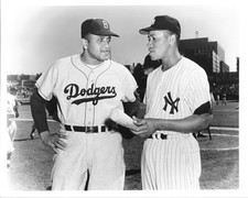 Don Newcombe Elston Howard Photo Brooklyn Dodgers New York Yankees 10x8 Photo