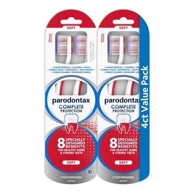 Parodontax Complete Protection Soft Toothbrush Healthy Gums 2 x Pack Strong