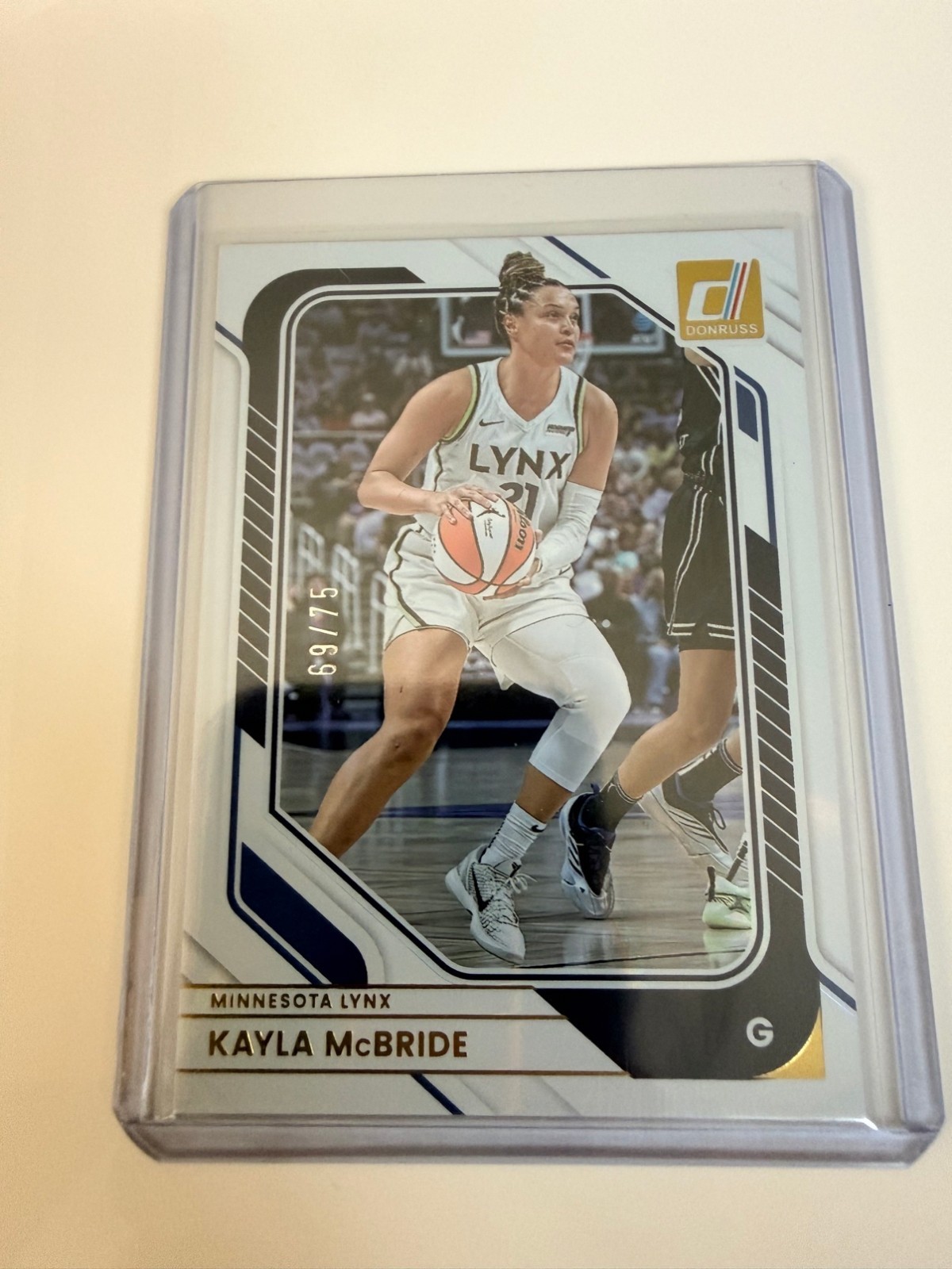 2026 Panini Donruss WNBA Kayla McBride #49 White Laser 69/75 Lynx