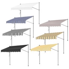 Klemmmarkise Markise Balkonmarkise Gelenkarm 1.5-4M Balkon Terrasse ohne Bohren