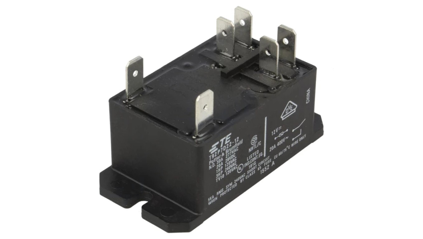 Solenoid Relay DPST-NO 12VDC 30A 6-1393211-9