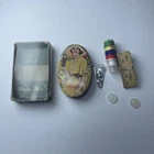 Vintage 1970's Coca Cola Pocket Tin With Mini Sewing Kit 3”