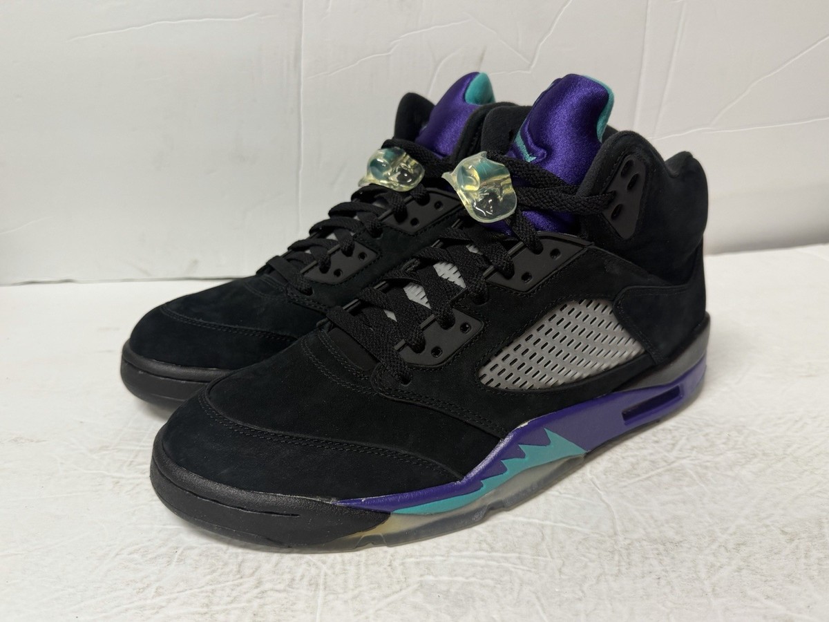 Size 9.5 - Air Jordan 5 Retro Black Grape for sale online | eBay