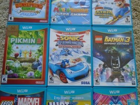 HUGE Nintendo Wii U Console & GamePad bundle WUP-101 (02), 9 Games, 2 DL games,