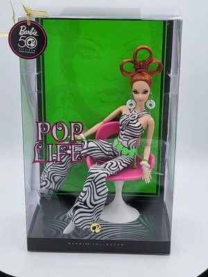 Barbie Pop Life Redhead Doll 2008 Gold Label Pivotal Body 50th Anniversary NRFB