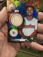 Topps 2025 Holiday Relics Jose Ramirez Blue Metallic MEM #PR-JR /299 Guardians