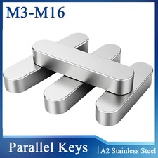 Parallel Keys Round Ends Drive Shaft Stainless Steel DIN 6885 Type A Feather Key