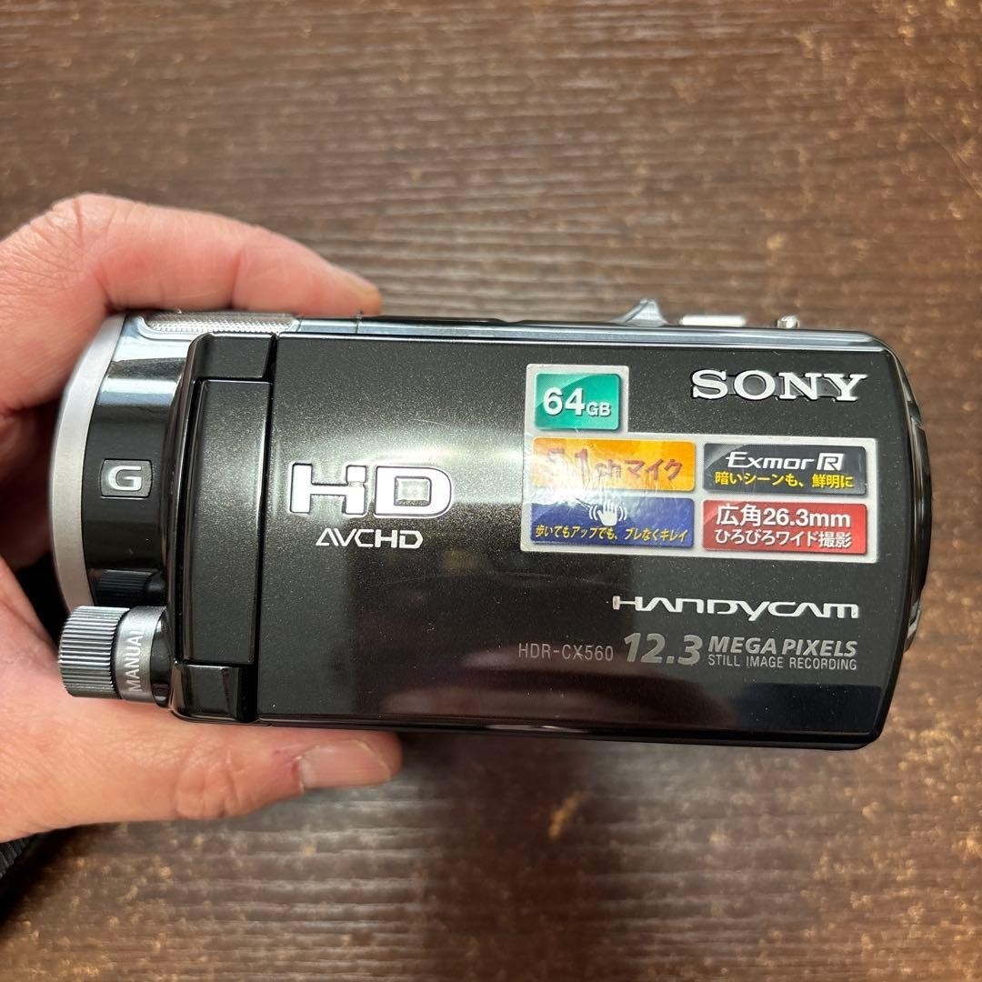 Sony Handycam HDR-CX560V Black Full HD Digital Video Camera 10x