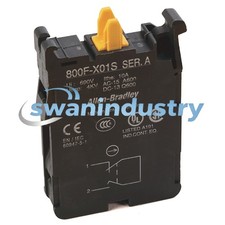 New 800F-X01S Allen Bradley 22mm Contact Block 800F PB, Pack qty.10