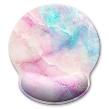 Ergonomic Mouse Pad with Wrist Support, Marble Style Memory Foam Wrist Rest M...