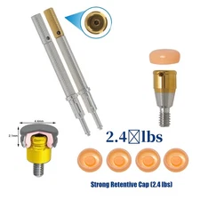 US Implant 2.4 lbs Overdenture Retention Caps Dental Locator Core Tool Universal