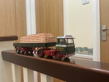 EDDIE STOBART  CODE 3  SCANIA 111 - DROPSIDE  TRAILER - LOAD -  1:50 SCALE