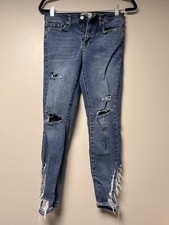 Free People We The Free Size 26 Distressed Skinny Jeans
