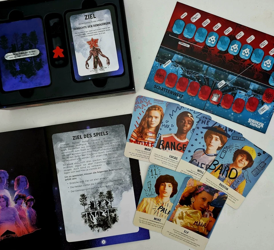 Netflix Horror Brettspiel STRANGER THINGS - RETTET HAWKINS dt Monster Geheimnis - Bild 3 von 3